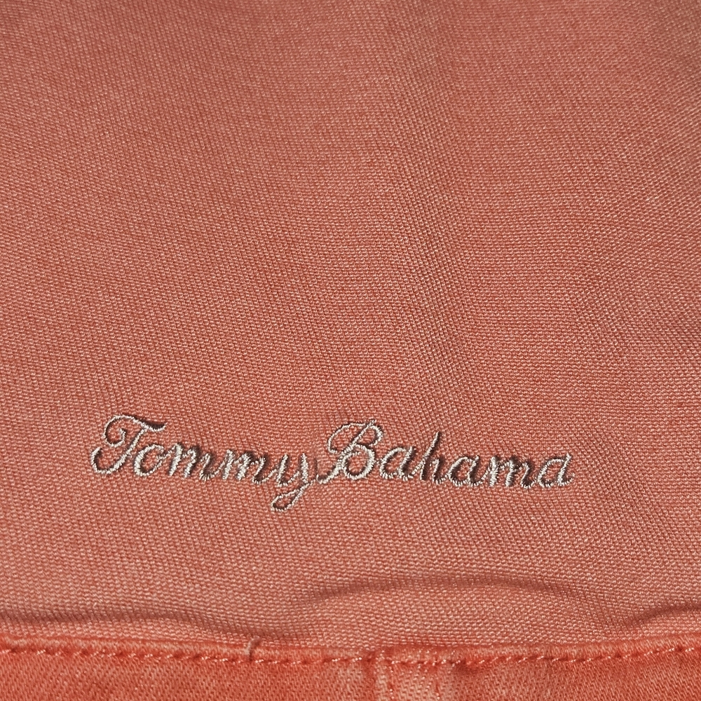 Tommy Bahama Leila Mineral Wash Button Front Denim Jacket: Lt Pomodoro: Medium - Picture 7 of 12